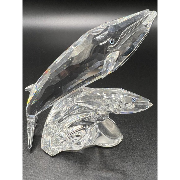 Swarovski Crystal SCS 1992 Annual Edition "Care for me" the Whales with Box - Picture 1 of 7